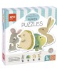 Apli Σετ 4 Παζλ My First Progressive Puzzles - Puppies για 2+ Ετών