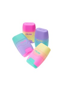 Ξύστρα-Γόμα MILAN χρωματιστή