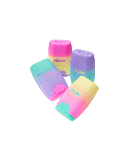 Ξύστρα-Γόμα MILAN χρωματιστή