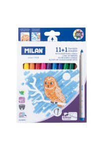 Μαρκαδόροι MILAN 11+1 erasable