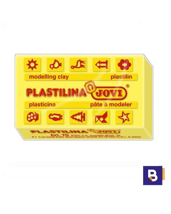 Jovi Πλαστελίνη Basic 50gr - Κίτρινο
