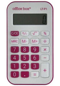 Αριθμομηχανή τσέπης 8 ψηφίων, φούξια