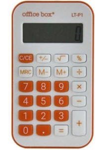 Αριθμομηχανή τσέπης 8 ψηφίων, πορτοκαλί