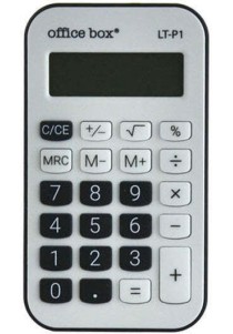 Αριθμομηχανή τσέπης 8 ψηφίων, μαύρο