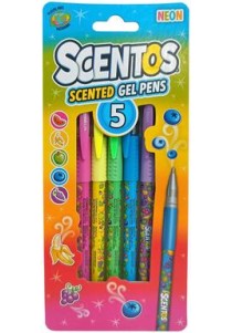 Scentos Στυλό Gel Αρωματικά Σετ 5 Χρώματα