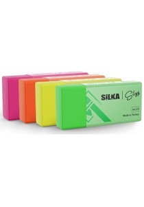 Γόμα SiLKA Neon (4 χρώματα) mini