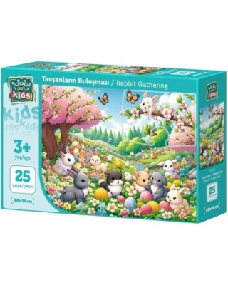 Παζλ Art Puzzle 25 XXL κομμάτια - Συνάντηση κουνελιών
