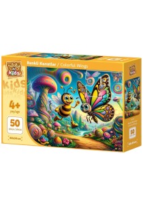 Παζλ Art Puzzle 50 κομμάτια - Colourful wings