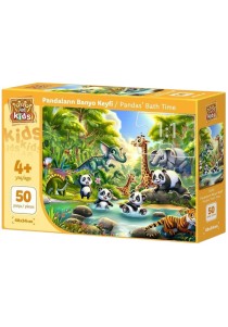 Παζλ Art Puzzle 50 κομμάτια - Panda' s bath time
