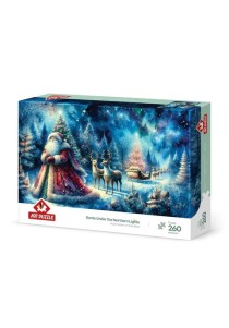 Παζλ Art Puzzle 260 κομμάτια - Santa under nothern lights