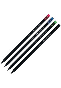 Μολύβι με Γόμα Faber Castell Black 