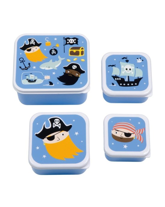 Φαγητοδοχεία (Σετ 4τμχ) Α Little Lovely Company Pirates 