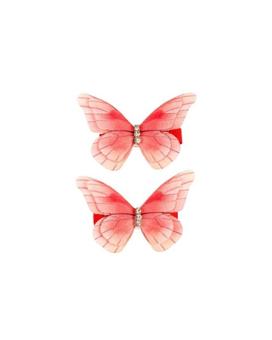 Κλιπ μαλλιών Souza -Linde - Butterfly - Salmon