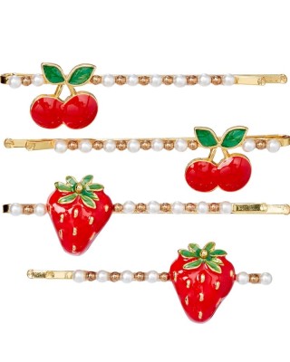 Τσιμπιδάκια Μαλλιών Yda - Φράουλα και Κεράσι