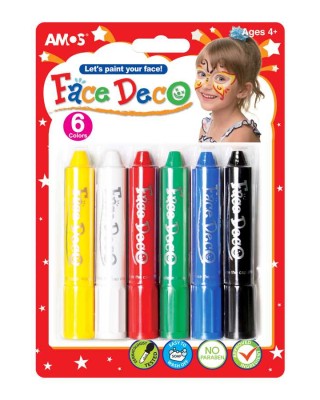 Χρώμα Προσώπου Amos 6 Χρώματα