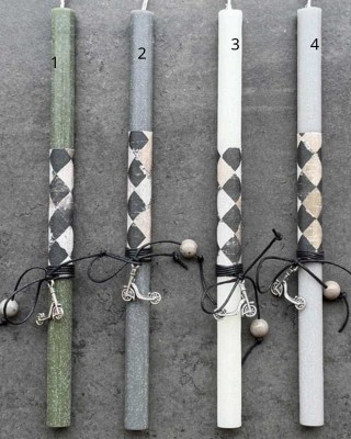 Λαμπάδα με μεταλλικό πατίνι Νο4