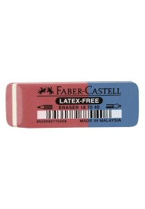 Γόμα Faber Castell Κόκκινη-Μπλε
