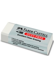 Γόμα Faber Castell Dust Free Λευκή