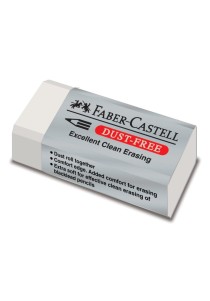 Γόμα Faber Castell Dust Free Λευκή