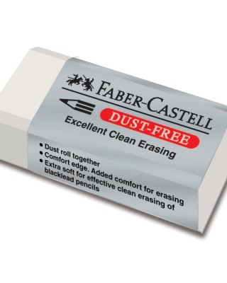 Γόμα Faber Castell Dust Free Λευκή