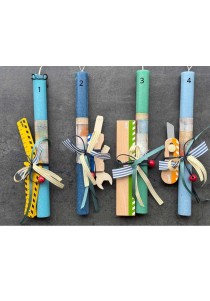 Λαμπάδα με ξύλινα εργαλεία Νο4