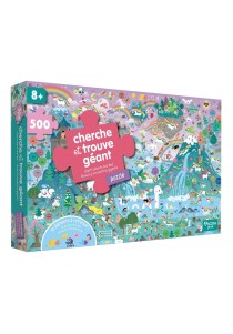 Γιγαντιαίο παζλ Ψάξε και Βρες ,500 τεμάχια - Μονόκεροι