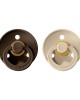 Πιπίλες BIBS 2pack 0-6 μηνών - Dark Brown/Cloud