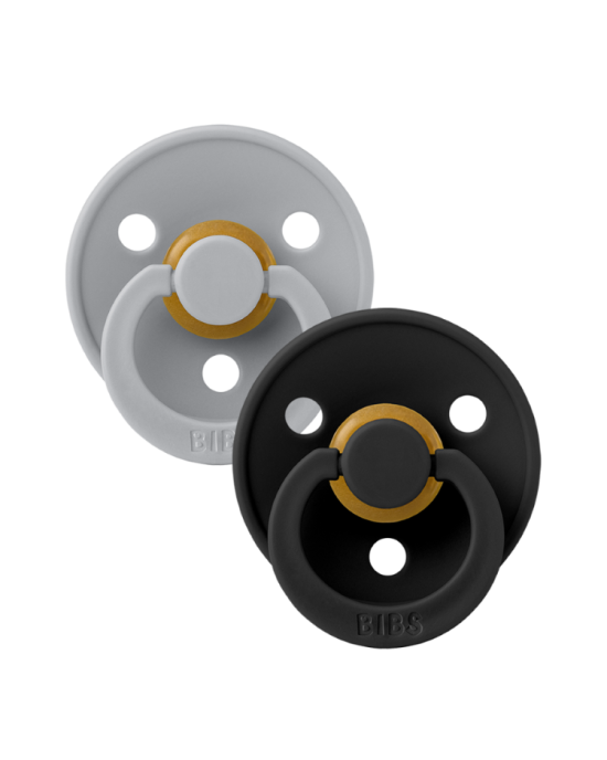 Πιπίλες BIBS 2pack 0-6 μηνών - Cloud/Smoke