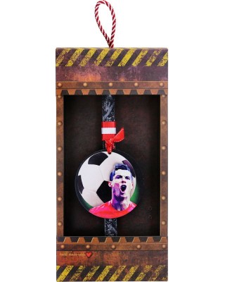 Λαμπάδα Μπάλα ποδοσφαίρου - Κόκκινη