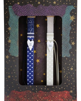 Λαμπάδα Πορσελάνινο στολίδι για δύο - Καρδιές