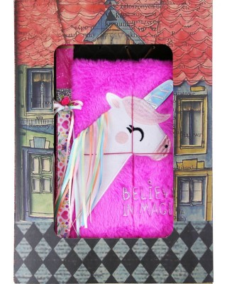 Λαμπάδα Τετράδιο λούτρινο - Μονόκερος