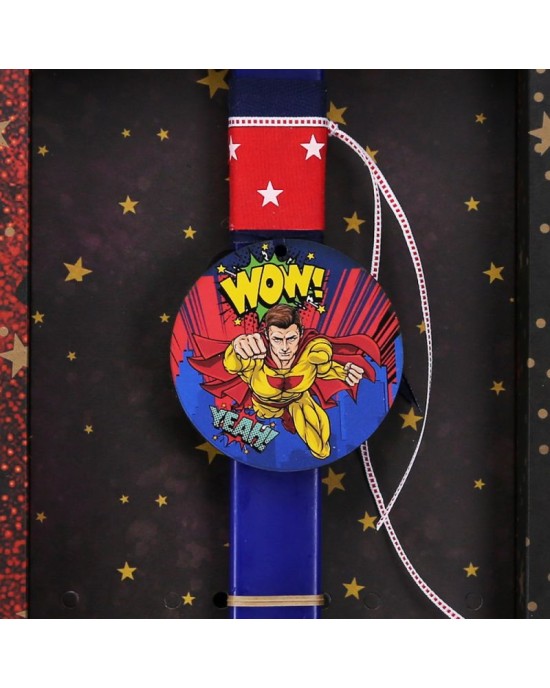 Λαμπάδα Basic -Super Hero WOW