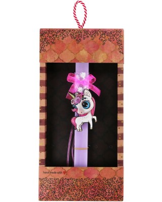 Λαμπάδα Basic -Μονόκερος με λουλούδια