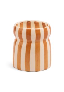 Sienna Sunset Φυτικό Κερί 184gr σε πορτοκαλί ριγέ κεραμικό δοχείο, Cabana - Paddywax