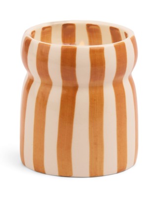 Sienna Sunset Φυτικό Κερί 184gr σε πορτοκαλί ριγέ κεραμικό δοχείο, Cabana - Paddywax