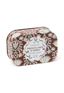 French Linen & Orris Φυτικό Κερί 127gr σε μεταλλικό δοχείο-κονσέρβα, Cherie - Paddywax