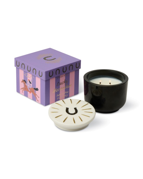Tabac & Pine κερί σόγιας σε μαύρο γυάλινο δοχείο 226gr, Charmed - Paddywax