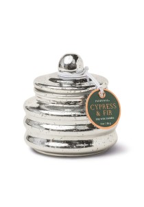 Αρωματικό Κερί Beam Ασημί με καπάκι, Cypress & Fir 85gr