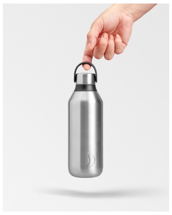 Chilly’s ανοξείδωτο ισοθερμικό μπουκάλι Series 2 -Stainless Recycled 500ml