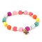  Charm it -  Βραχιόλι Πολύχρωμο Multi Cube Stretch Bead 