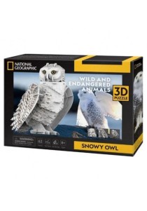 3D παζλ National Geographic - Snowy Owl