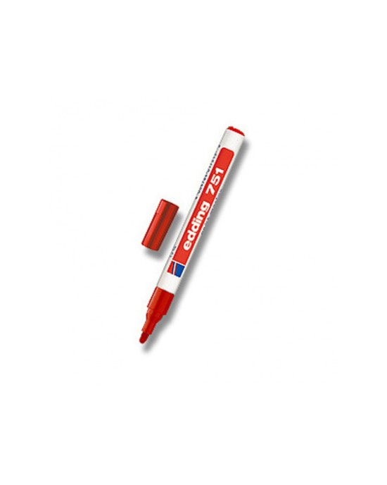 Μαρκαδόρος λαδιού edding 751 1-2mm  - Κόκκινο