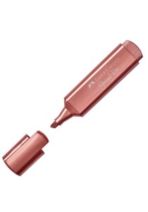 Μαρκαδόρος υπογράμμισης metallic FABER-CASTELL - Κόκκινο