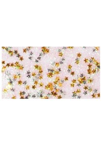 GLITTER GLUE - GOLD & SILVER STARS