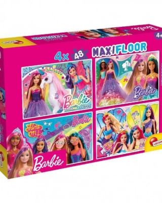 Lisciani Παζλ -Maxi Floor Barbie (4x48 Κομμάτια)