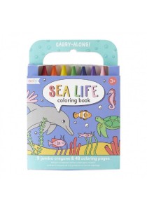 Ooly Carry Along Βιβλίο Ζωγραφικής με Crayons Sea Life