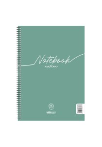 Τετράδιο σπιράλ 4 θεμάτων Notebook  Natura Salko paper Α4
