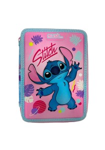 Κασετίνα Διπλή Γεμάτη (21x15x5) Must Lilo & Stitch