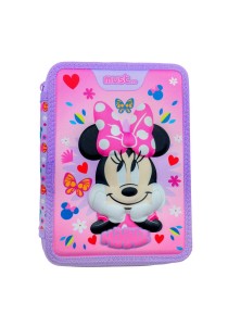 Σχολική κασετίνα διπλή γεμάτη Must- Minnie