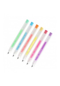  Σετ 6 παστέλ Gel Pens της Legami